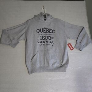 Northern Souvenirs Mens Medium Quebec Canada Hoodie 1608 NWT